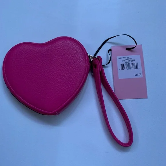 SOLD ON DEPOP Juicy Couture pink heart coin purse wristlet - Picture 2 of 8